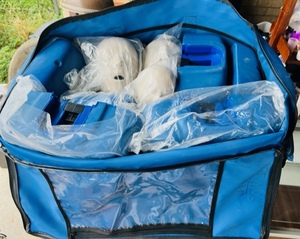 lot 46 image: CPR Prompt Complete CPR Training Kit WInstructions and DVDs