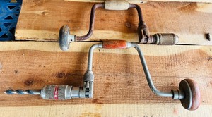 lot 49 image: Vintage Dunlap and Stanley Hand Drills