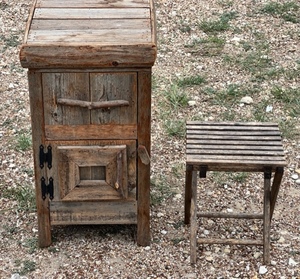 lot 86 image: Primative and Rustic Multi-Purpose Stands