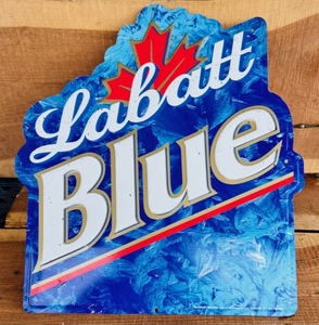 lot 143 image: Metal Labatt Blue Advertising Sign&nbsp15x17&nbsp