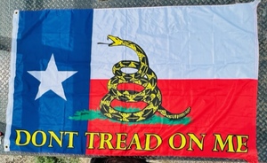 lot 191 image: Dont Tread On Me Texas Flag&nbsp60x36