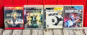 lot 188 image: Four PlayStation 3 Games Battlefield 3Saints Row SkateInfamous 2