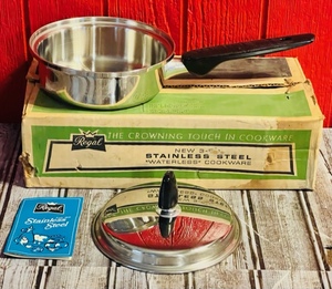 lot 198 image: New 7 Regal Stainless Steel Waterless Cookware Pan