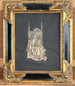 lot 216 image: Beautiful 11 12x14 Framed Madonna and Child Drawing