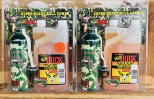 lot 231 image: Lot of 2 Mad Buck Super Scent Cell Combo Concentrated Deer Scent- Peanut Butter Scent