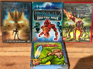 lot 282 image: Bionicle Mask of Light the Movie, Bionicle 2-3, &amp The Complete Animated Series of The Legend of Zelda DVDs