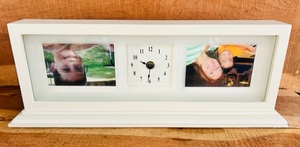 lot 305 image: Fetco Mantle Clock &amp Picture Frames&nbsp17.5x7x3&nbsp