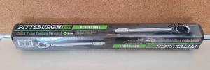 lot 2 image: NEW, UNOPENED PITTSBURGH PRO CLICK TYPE TORQUE WRENCH 12 DRIVE AS SHOWN.