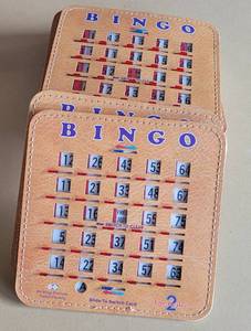 lot 116 image: LOT OF 12 DOUBLE-CARD BINGO CARDS AS SHOWN. (SOLD 12 X THE MONEY)