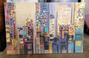 lot 127 image: LARGE KIRKLANDS WALL ART DECOR AS SHOWN.