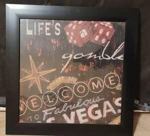 lot 72 image: FRAMED WALL ART DECOR AS SHOWN.