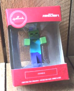 lot 7 image: Hallmark Minecraft Zombie Christmass Tree Ornament