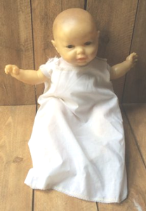 lot 10 image: Berjusa 53 Baby 17 Doll Vinyl & Cloth Dress Brown Eyes