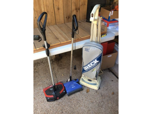 lot 98 image: Three Vacuum Cleaners (Oreck - Shark)