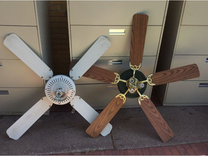 lot 62 image: Ceiling Fans with Blades (2)