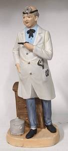 lot 103 image: Vintage Rare Family Doctor Surgeon Statue 10 Figurine by ARDCO Dallas #C2499