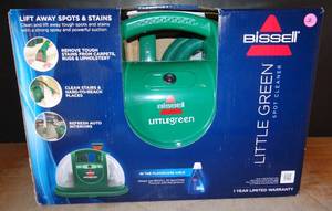 lot 2 image: BIG $ ITEM - BISSELL LITTLE GREEN SPOT MACHINE - APPEARS UNUSED IN BOX