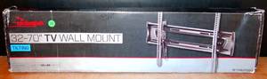 lot 12 image: Rocketfish Tilting Wall Mount for Most 32-70 Flat Panel TV Black RF-TVMLPT03V3 $$