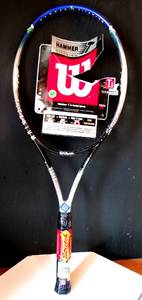 lot 28 image: NEW Wilson Titanium Hammer 8.4 OS Wilson Tennis Racquet $$$