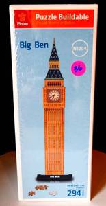lot 36 image: PINTOO Big Ben Puzzle By Flash Popup - NEWSEALED