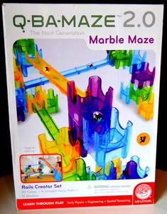 lot 38 image: Q-BA-MAZE Big Box Brights with FREE Marbles - NIB