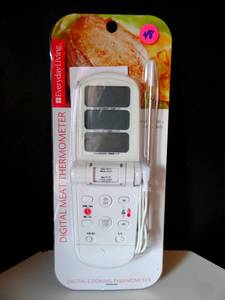 lot 48 image: Everyday Living Digital Meat Thermometer & Timer NEW