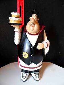 lot 55 image: SLEEPY PASTRY WAITER (RESIN)