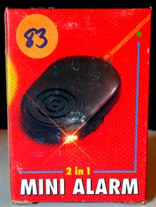 lot 83 image: 2 in 1 MINI ALARM
