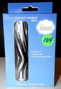 lot 104 image: Halo Pocket Power 2800 Charger