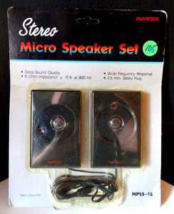 lot 105 image: IMA STEREO MICRO SPEAKER SET - NIP