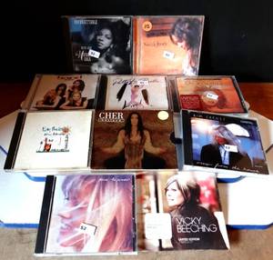 lot 112 image: MUSIC CD COLLECTION - LOT OF 10 FEMALE ARTIST CDs
