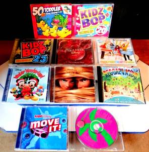lot 113 image: MUSIC CD COLLECTION - LOT OF 10 CHILDREN THEMED CDs
