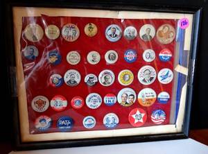 lot 126 image: AMAZING COLLECTION OF POLITICAL COLLECTORS PINS