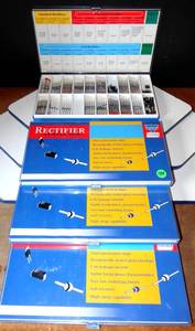 lot 134 image: VISHAY RECTIFIER SAMPLE BOX - GLASS PASSIVATED CHIPS - LOT OF 4