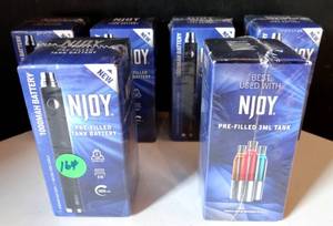 lot 164 image: LOT OF 6 - NJOY Pre-filled Battery & Tank System (NEW)