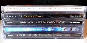 lot 188 image: MUSIC CD COLLECTION - LOT OF 5 CELINE DION CDs