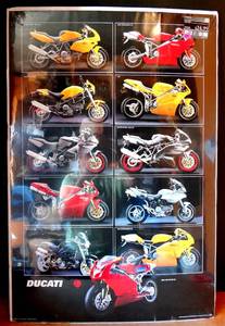 lot 229 image: 24 X 36 DUCATI MOTORCYCLE POSTER - SEALED - READY TO FRAME