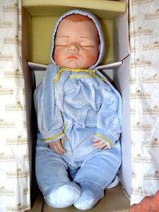 lot 231 image: Original Ashton Drake doll. Its A Boy. Created By Joyce Wolf - 1993 $$$