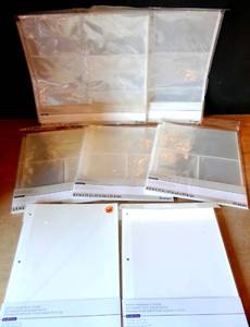 lot 265 image: PHOTO ALBUM REILL PAGES - 3 SIZES - ALL NEWSEALED (SEE PICS FOR SIZES)