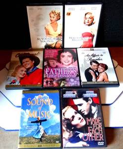 lot 278 image: DVD COLLECTION OF 7 CLASSIC TITLES INCLUDING 2 MARILYN MONROE MOVIES