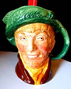 lot 295 image: Royal Doulton Pitcher - Arriet Large Character Jug, No 5195, Copyright 1946, English Collectible, Rare Early Edition $$$