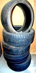 lot 315 image: BIG $ ITEM - (LOT OF 5) 29535ZR20 P5W Falken Azenis ST115 TIRES (ONE WITH RIM)