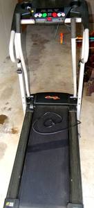 lot 321 image: BIG $ ITEM - PROFORM CROSSWALK 325X FOLDABLE TREADMILL EXERCISE MACHINE w ARM LEVERS