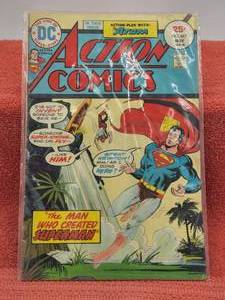 lot 4 image: Action Comics - 1975- 25 cent - #447 - The man who created Superman