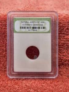 lot 89 image: Natural Amethyst AAA - Authentic Gemstone - International Numismatic Bureau