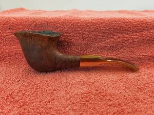 lot 117 image: Vintage Estate tobacco smoking pipe - Burl