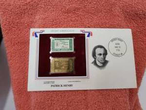 lot 53 image: Great Americans-Patrick Henry Stamp Postal Commemorative