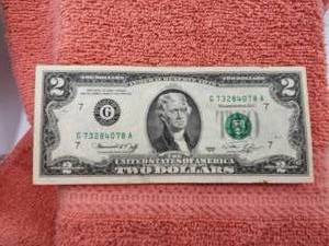 lot 138 image: 1976 Bicentennial $2 note
