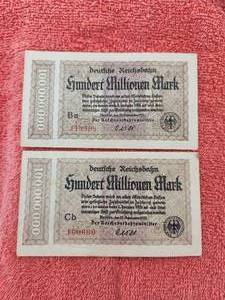 lot 85 image: German bank note - Eine Million Mark (2)