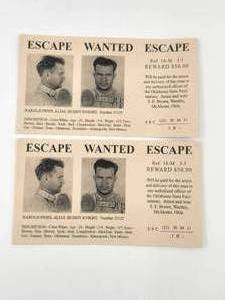 lot 119 image: Vintage Escape Wanted envelopes - Harold Fines $50 reward